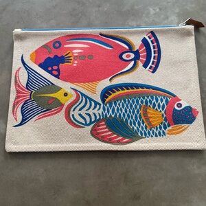 Hermes Tropical Fish Pattern Pouch limited edition